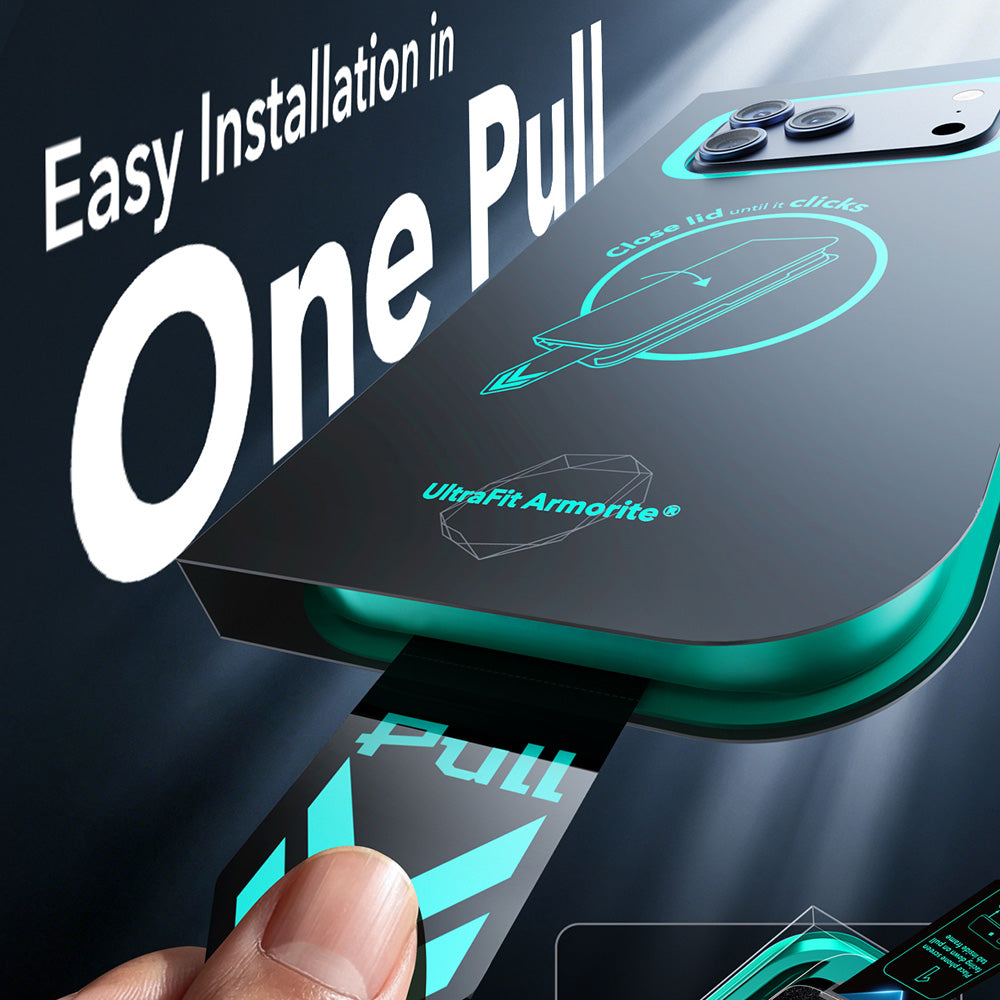 ESR Armorite UltraFit skärmskydd för Apple iPhone 18 Pro / 17 Pro, härdat glas, full lim, set med 2 stycken, svart