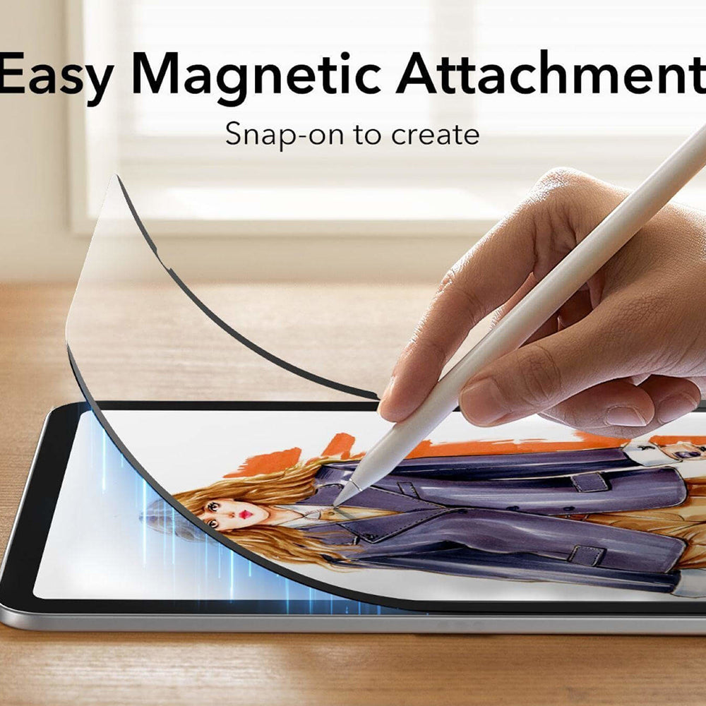 Skyddsfilm ESR Paper Feel Magnetic för Apple iPad (2025) / (2022), Plast
