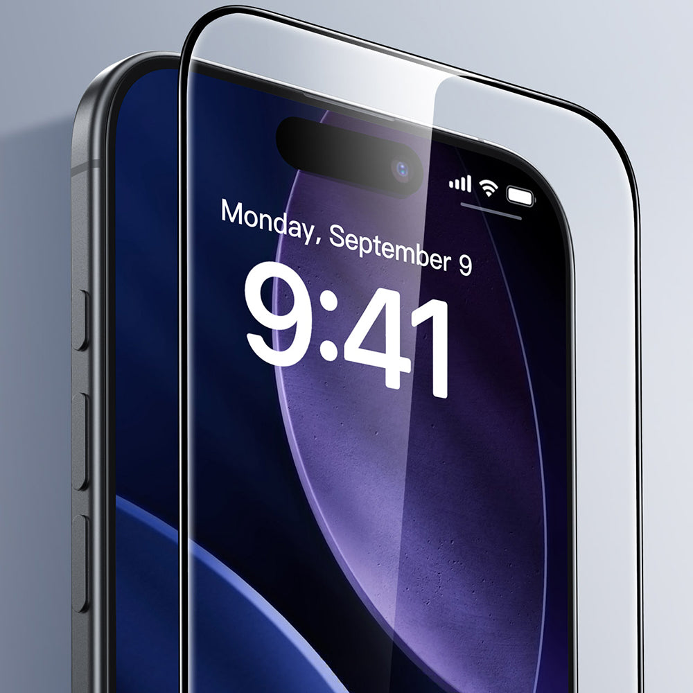 Skärmskydd ESR UltraFit för Apple iPhone 17 Pro, Härdat Glas, Full Lim, Svart