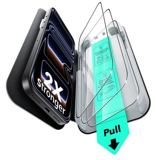 ESR UltraFit skärmskydd för Apple iPhone 18 Pro / 17 Pro, härdat glas, full limning, set om 3 stycken, svart