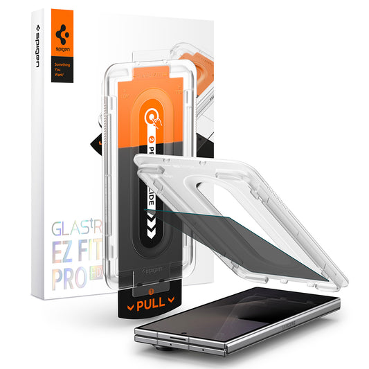 Skyddande skärmskydd Privacy Spigen GlastR EZ FIT Pro HD för Samsung Galaxy Z Fold8 Ultra F976, Härdat glas, Fullt lim