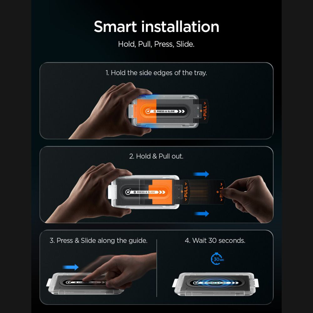Skyddande skärmskydd Privacy Spigen GlastR EZ FIT Pro HD för Samsung Galaxy Z Fold8 Ultra F976, Härdat glas, Fullt lim