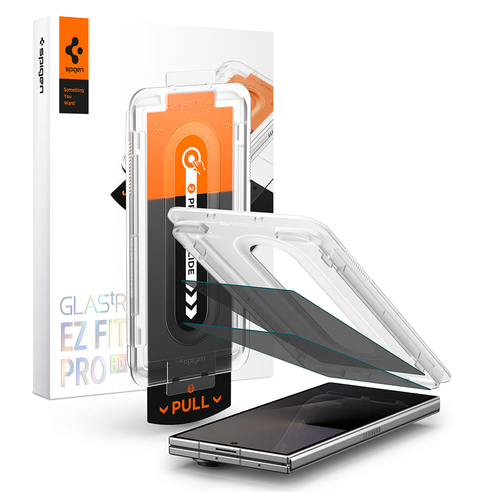 Skyddande skärmskydd Privacy Spigen GlastR EZ FIT Pro HD för Samsung Galaxy Z Fold8 Ultra F976, Härdat glas, Fullt lim, Set med 2 stycken