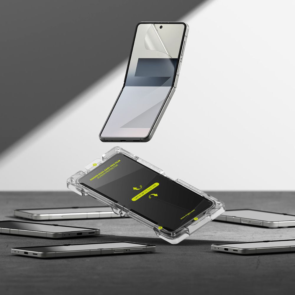 Skyddsfilm Ringke Dual Easy Pro för Samsung Galaxy Z Flip7 F766, Plast, Set med 2 stycken