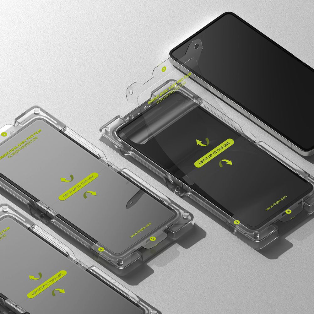 Skyddsfilm Ringke Dual Easy Pro för Samsung Galaxy Z Flip7 F766, Plast, Set med 2 stycken