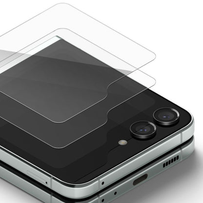Skyddsfilm Ringke Yttre Skärm för Samsung Galaxy Z Flip5 F731, Härdat Glas, Full Lim, Set med 2 stycken