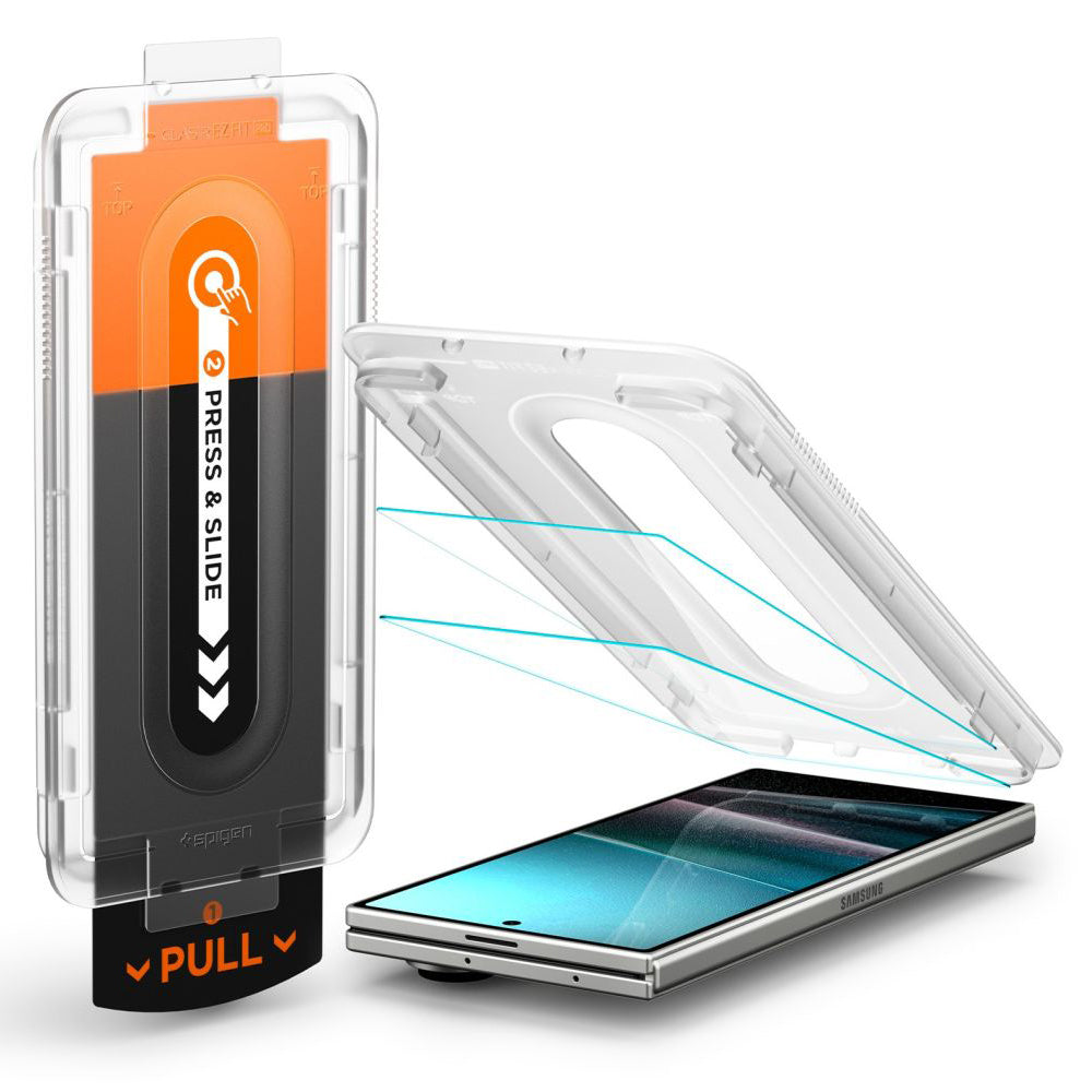 Skärmskydd Spigen GlastR EZ FIT Pro HD för Samsung Galaxy Z Fold7 F966, Härdat Glas, Full Lim, Set med 2 stycken AGL09579