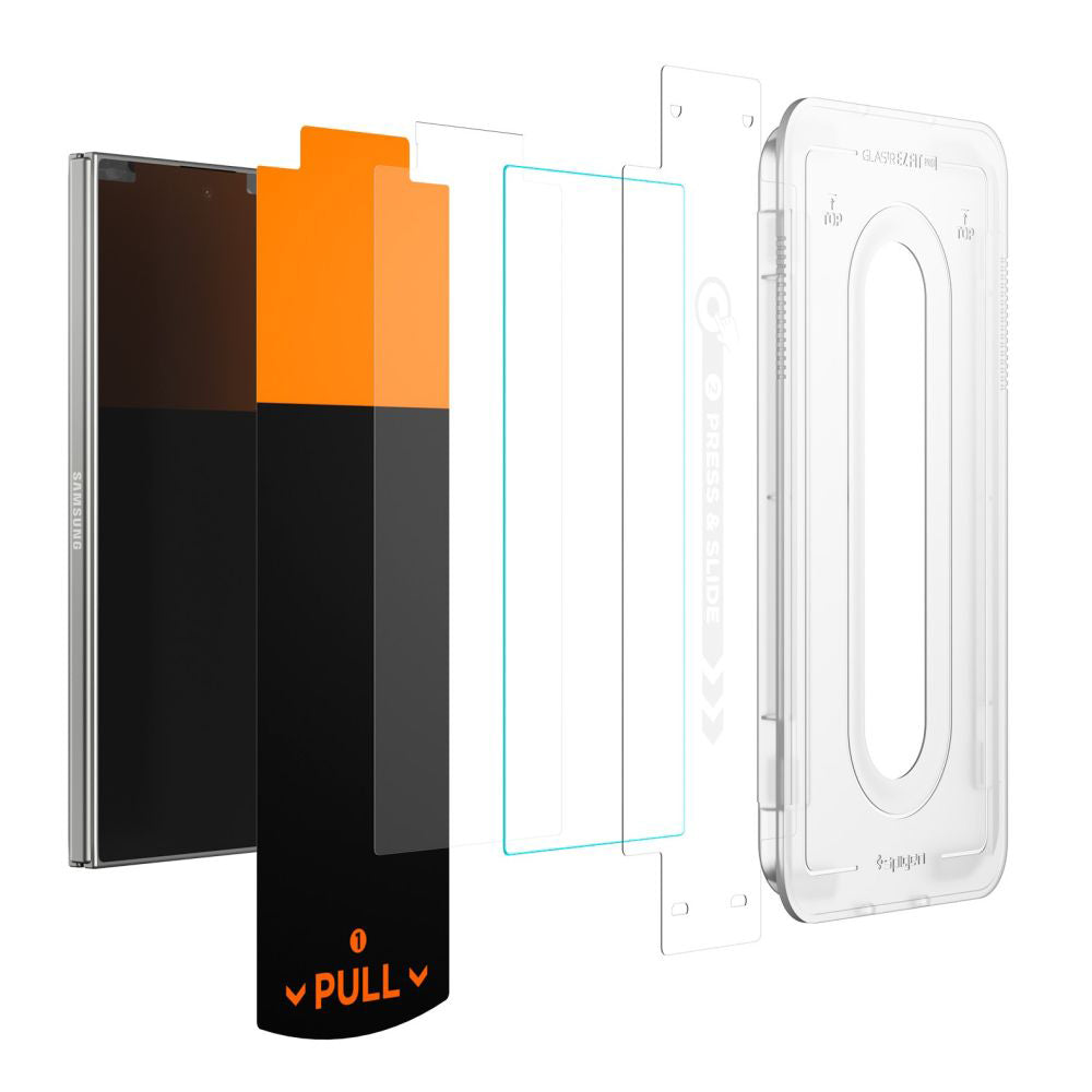 Skärmskydd Spigen GlastR EZ FIT Pro HD för Samsung Galaxy Z Fold7 F966, Härdat Glas, Full Lim, Set med 2 stycken AGL09579