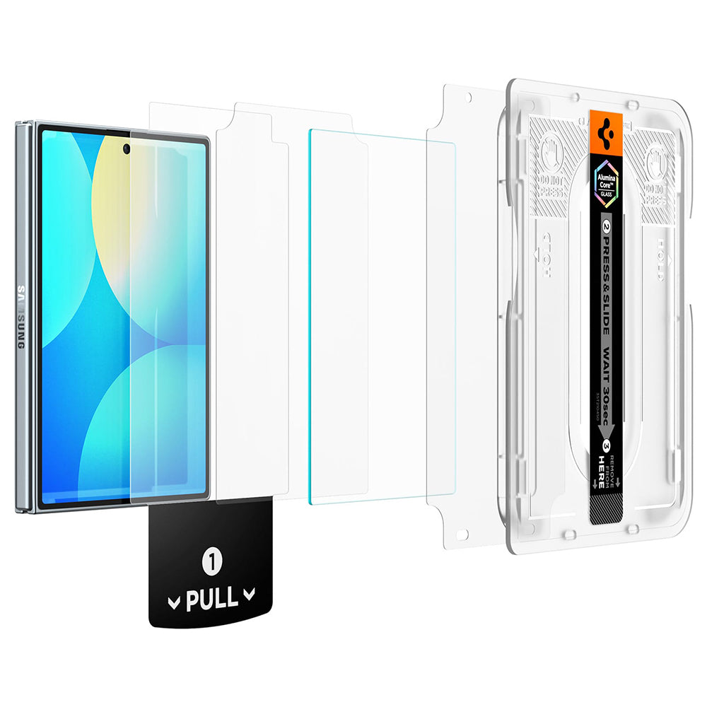 Skärmskydd för yttre skärm Spigen GlastR EZ FIT Pro HD för Samsung Galaxy Z Fold8 F971, härdat glas, full lim AGL11942