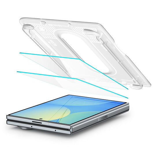 Skärmskydd Spigen GlastR EZ FIT Pro HD för Samsung Galaxy Z Fold8 F971, Härdat Glas, Fullt Lim, Set med 2 stycken AGL11943
