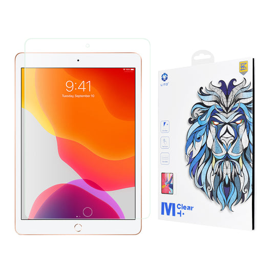 Lito Classic skärmskydd för Apple iPad 10.2 (2021) / 10.2 (2020) / 10.2 (2019), härdat glas, full limning, 2.5D