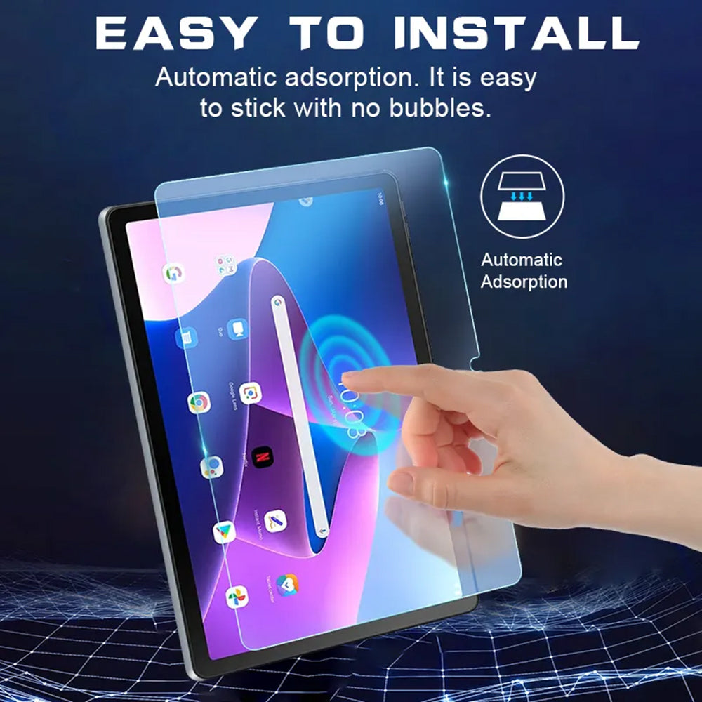 Skärmskydd Lito Classic för Lenovo Tab M10 Plus (3rd Gen), Härdat glas, Full lim, 2.5D