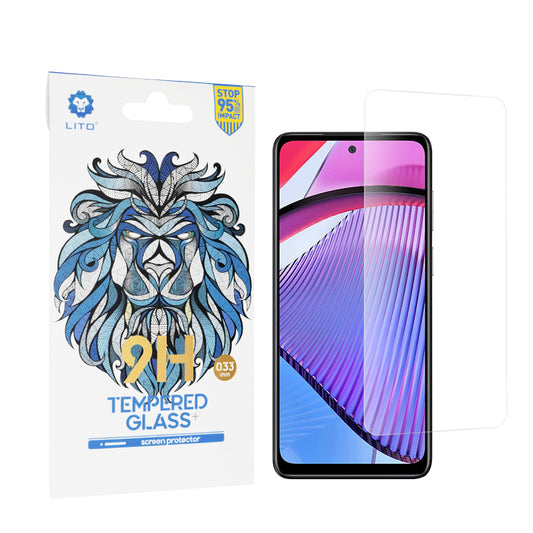 Lito Classic skärmskydd för Motorola Moto G Power 5G, härdat glas, full lim, 2.5D