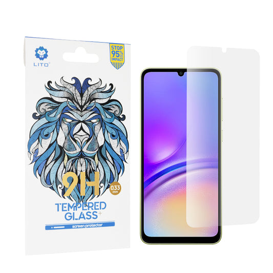 Lito Classic skärmskydd för Samsung Galaxy A05s A057 / A05 A055, härdat glas, full lim, 2.5D