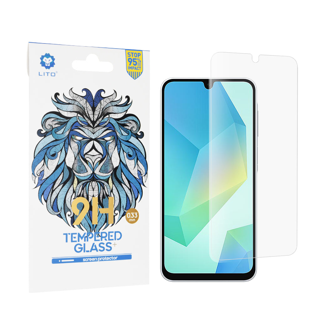 Lito Classic skärmskydd för Samsung Galaxy A16 5G A166 / A16 4G A165, härdat glas, full limning, 2.5D