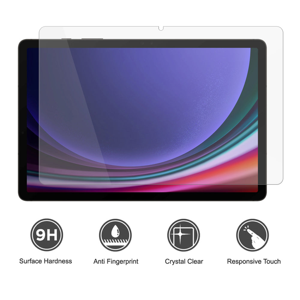 Lito Classic skärmskydd för Samsung Galaxy Tab S10+ / Tab S9 FE+ / Tab S9+, Härdat glas, Full lim, 2.5D