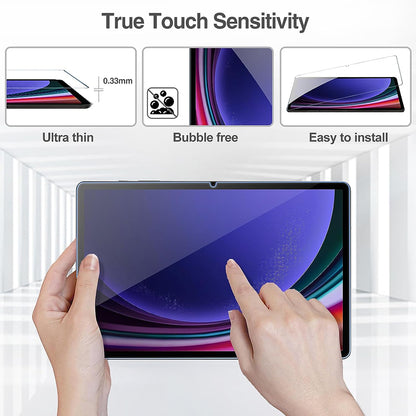 Lito Classic skärmskydd för Samsung Galaxy Tab S10+ / Tab S9 FE+ / Tab S9+, Härdat glas, Full lim, 2.5D