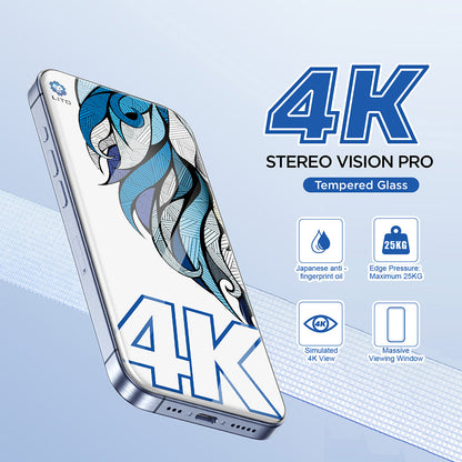 Skärmskydd Lito D+ Max 4K för Apple iPhone 17 Air, Härdat Glas, Full Glue, Svart