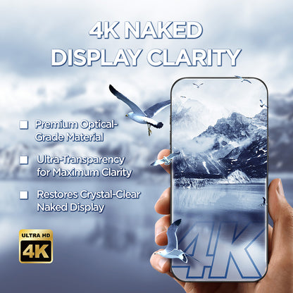 Skärmskydd Lito D+ Max 4K för Apple iPhone 17 Pro Max, Härdat Glas, Full Glue, Svart