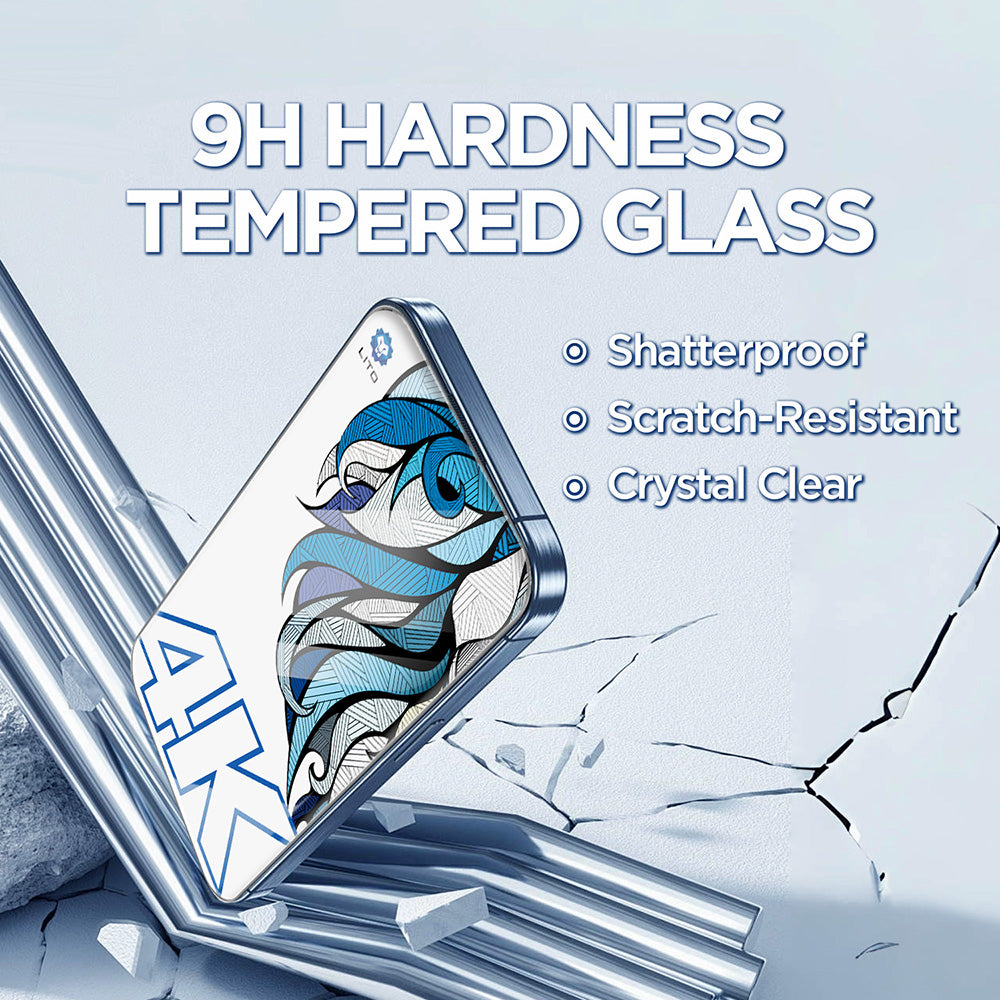 Skärmskydd Lito D+ Max 4K för Apple iPhone 17 Pro Max, Härdat Glas, Full Glue, Svart