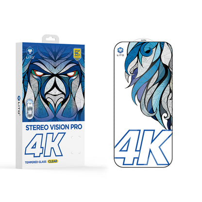 Skärmskydd Lito D+ Max 4K för Apple iPhone 17 Pro Max, Härdat Glas, Full Glue, Svart