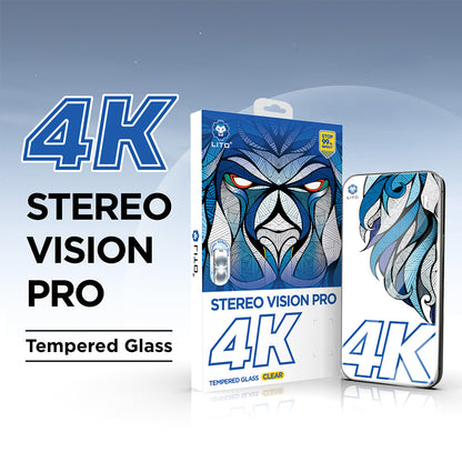 Skärmskydd Lito D+ Max 4K för Apple iPhone 17 Pro, Härdat Glas, Full Glue, Svart