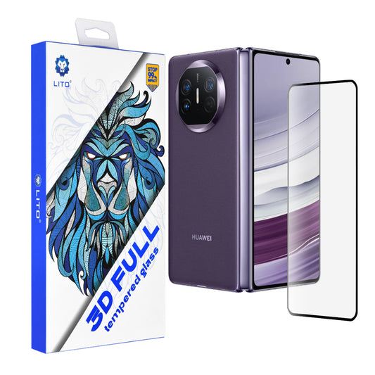 Lito skärmskydd för Huawei Mate X5, härdat glas, full lim, 3D, svart
