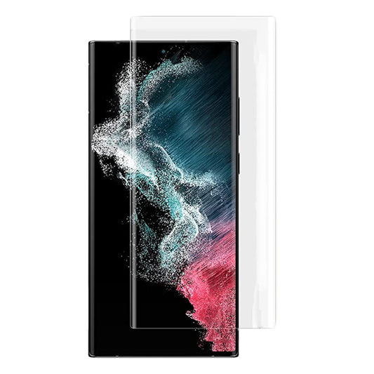 Lito skärmskydd för Samsung Galaxy S22 Ultra 5G S908, härdat glas, UV-lim, 3D