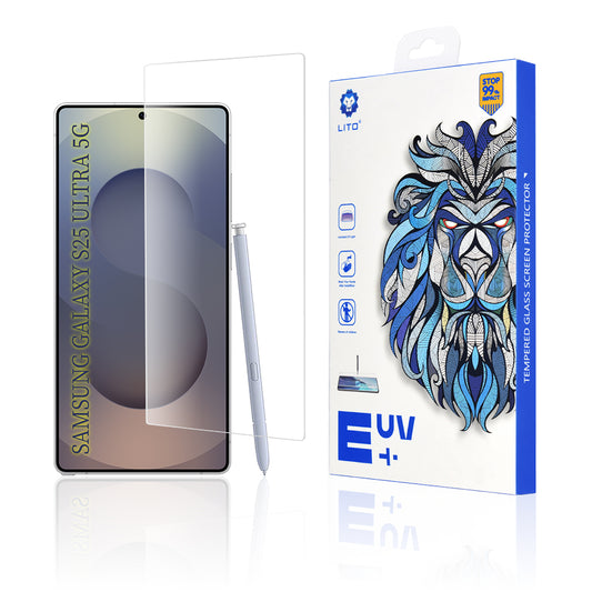 Lito skärmskydd för Samsung Galaxy S25 Ultra S938, härdat glas, UV-lim, 3D