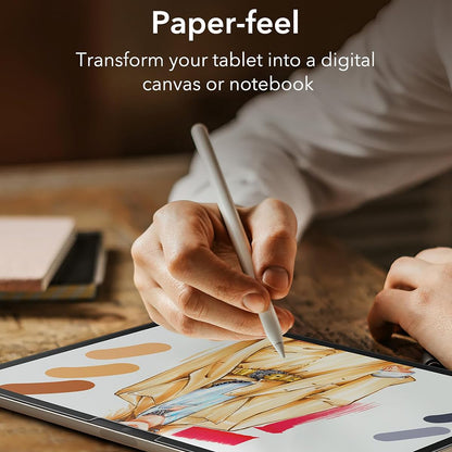 Skärmskyddsfolie Matte ESR Paper Feel för Apple iPad Air 13 (2025) / Air 13 (2024), Plast, Fullständigt lim, Set med 2 stycken