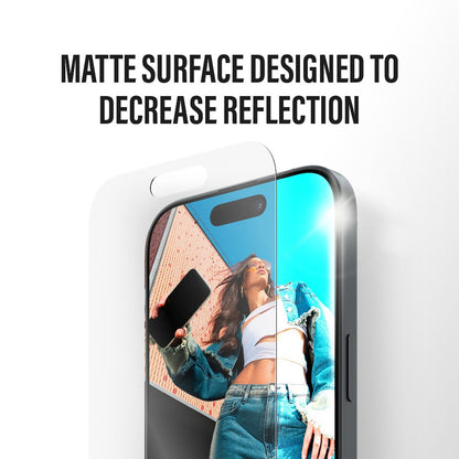 Skärmskydd Matte PanzerGlass Armor EasyAligner för Apple iPhone 17 Pro Max, Härdat Glas, Full Lim