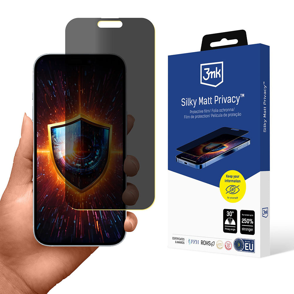 Skärmskydd Matte Privacy 3MK Silky för Apple iPhone 17 Air, Plast