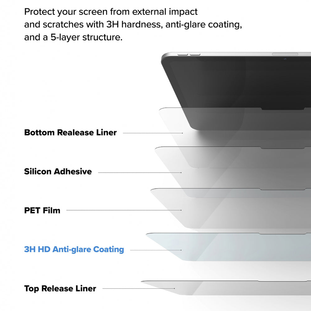 Matt skärmskydd Ringke Paper Touch Hard för Apple iPad Pro 11 (2024), plast