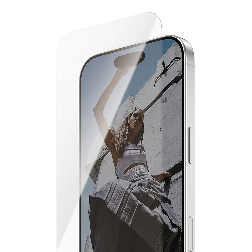 Skärmskydd PanzerGlass Safe. Ultra-Wide Fit EasyAligner för Apple iPhone 17 / 16 Pro, Härdat Glas, Full Glue