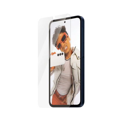 Skyddsfilm PanzerGlass Safe. Ultra-Wide Fit EasyAligner för Samsung Galaxy A36 A366, Härdat Glas, Full Glue