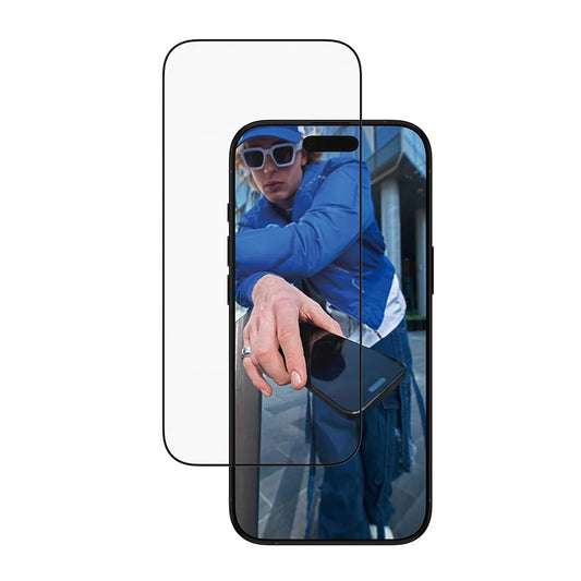 Skyddsfilm PanzerGlass Ultra-Wide Fit EasyAligner för Apple iPhone 17 Air, Härdat Glas, Full Lim, Svart