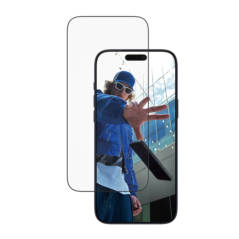 Skyddsfilm PanzerGlass Ultra-Wide Fit EasyAligner för Apple iPhone 17 Pro Max, Härdat Glas, Full Lim, Svart