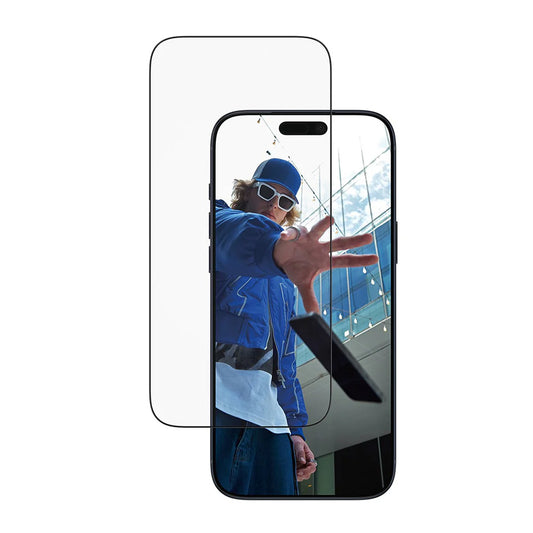Skyddsfilm PanzerGlass Ultra-Wide Fit EasyAligner för Apple iPhone 17 Pro Max, Härdat Glas, Full Lim, Svart