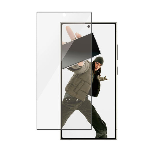 Skyddsfilm PanzerGlass Ultra-Wide Fit EasyAligner för Samsung Galaxy S24 Ultra S928, Härdat Glas, Full Lim, Svart
