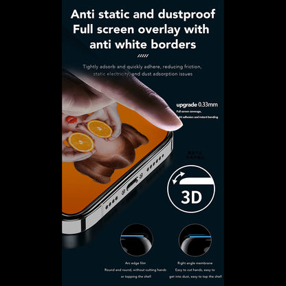 Anank 2X Förstärkt Privacy Skärmskydd för Apple iPhone 15, Härdat Glas, Fullt Lim, 2.5D