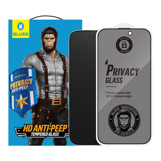 Skyddsfilm för skärm Privacy Blueo Anti-Peep för Apple iPhone 17 Air, Härdat Glas, Full Lim