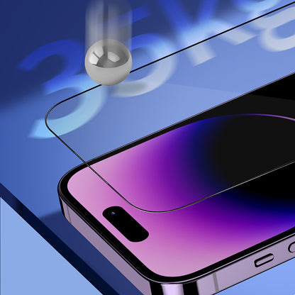 Blueo Premium Sapphire Applicator integritetsskyddande skärmskydd för Apple iPhone 18 Pro Max, härdat glas, helhäftande