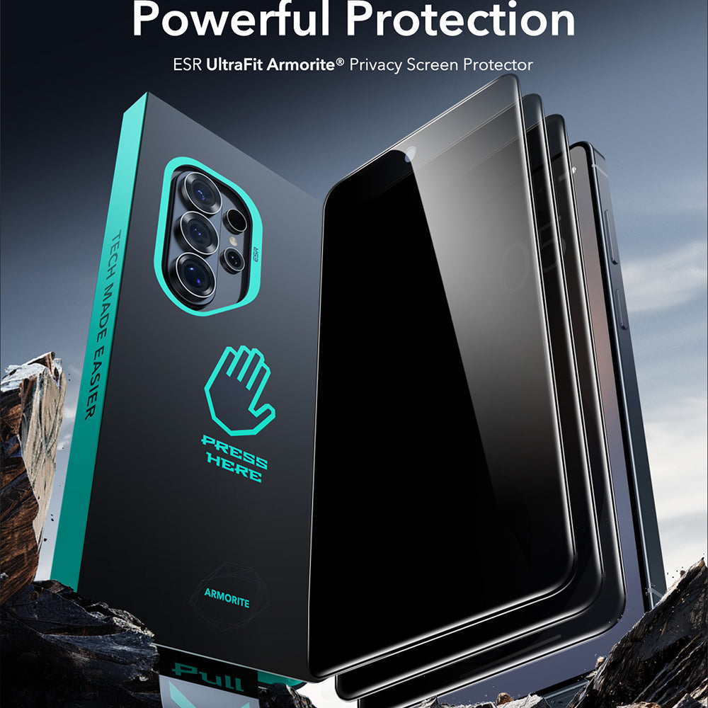 Skärmskydd Privacy ESR Armorite för Samsung Galaxy S26 Ultra, Härdat Glas, Full Lim