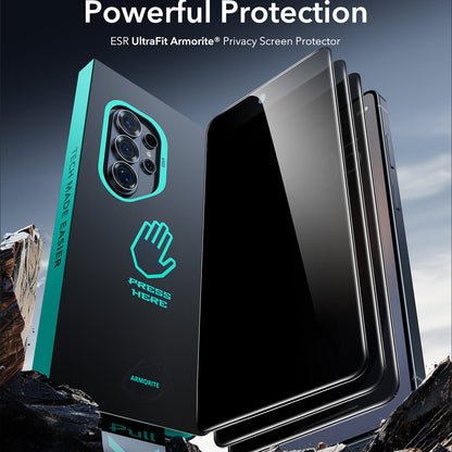 Skärmskydd Privacy ESR Armorite för Samsung Galaxy S26 Ultra, Härdat Glas, Full Lim