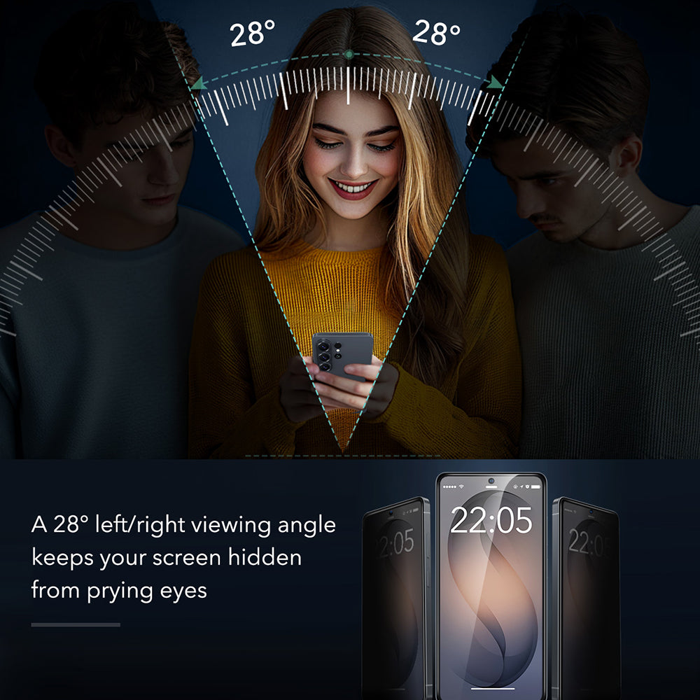 Skärmskydd Privacy ESR Armorite för Samsung Galaxy S26 Ultra, Härdat Glas, Full Lim