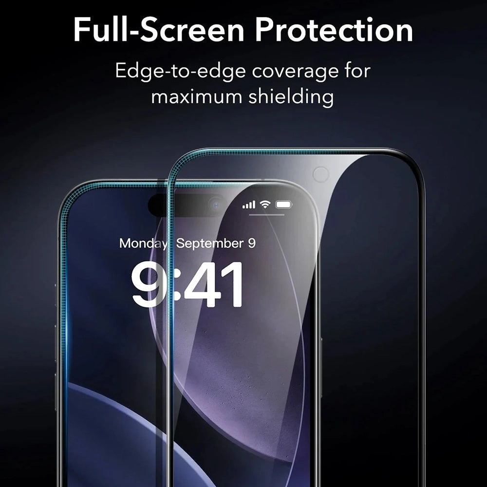 Skärmskydd Privacy ESR Armorite UltraFit för Apple iPhone 17 Pro Max, Härdat Glas, Full Lim, Set om 3 stycken