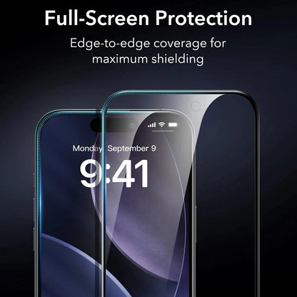 Skärmskydd Privacy ESR Armorite UltraFit för Apple iPhone 17 Pro Max, Härdat Glas, Full Lim, Set om 3 stycken
