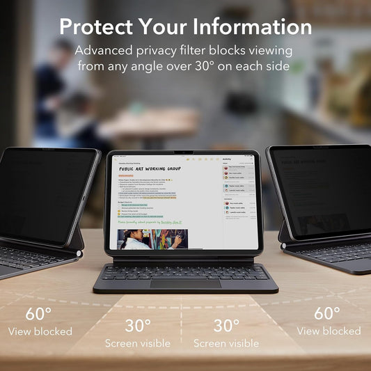 Skyddsfilm Ecran Privacy ESR Magnetic för Apple iPad Pro 13 (2024), Plast