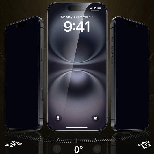 Skärmskydd Privacy ESR UltraFit Armorite Pro för Apple iPhone 17 / 16 Pro, Härdat Glas, Full Lim, Set om 3 stycken