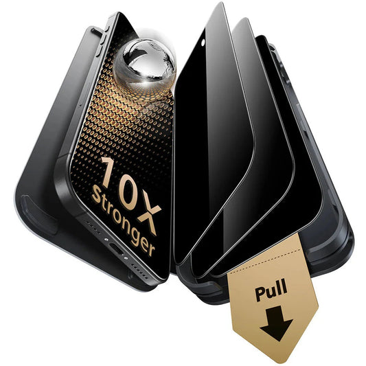 Skyddsfilm Ecran Privacy ESR UltraFit Armorite Pro för Apple iPhone 17 Pro, Härdat Glas, Full Glue, Set om 3 stycken